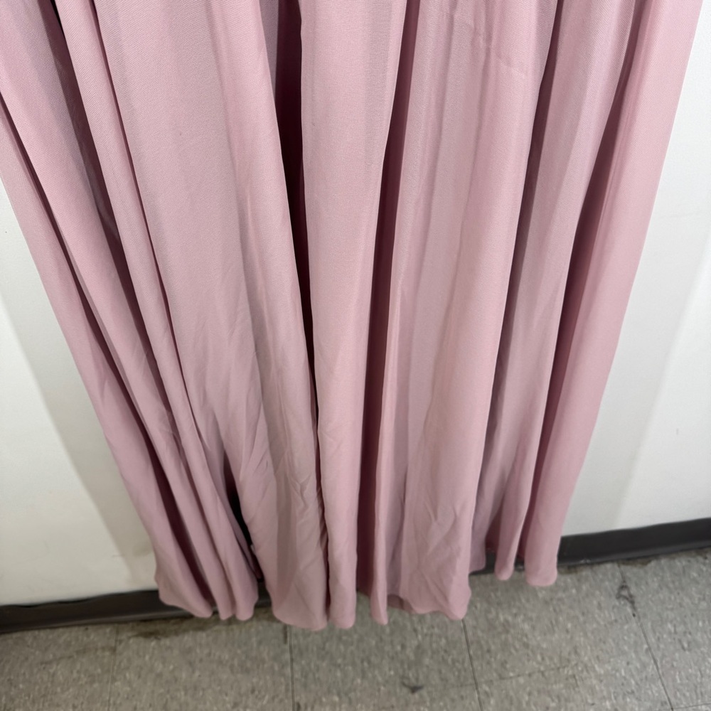Morilee Madeline Gardner Mauve Beaded Chiffon Formal Maxi Dress Bridesmaid Gown - Picture 8 of 16
